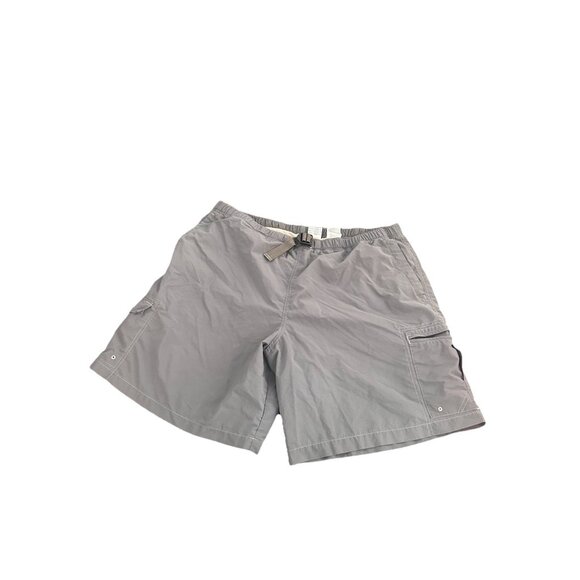 Columbia Other - Columbia Xxl Gray Belted Zip Pocket Cargo Baggies Lined Hiking Shorts 9” Inseam